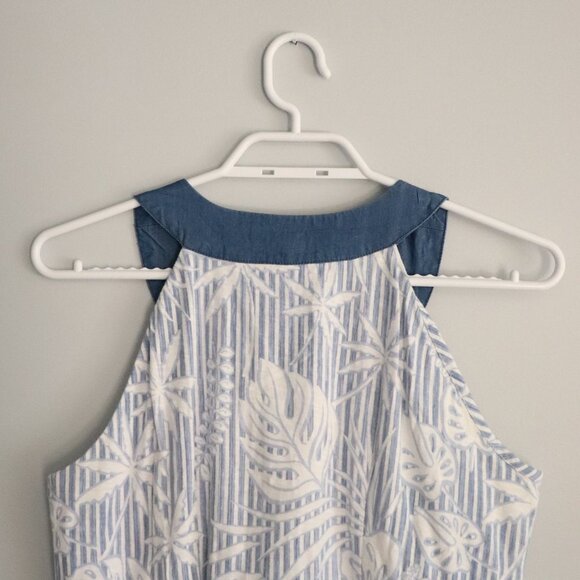 Tommy Bahama Women's Sz S Monstera Mash Sleeveless Tropical‎ Beach Dress - Picture 6 of 11